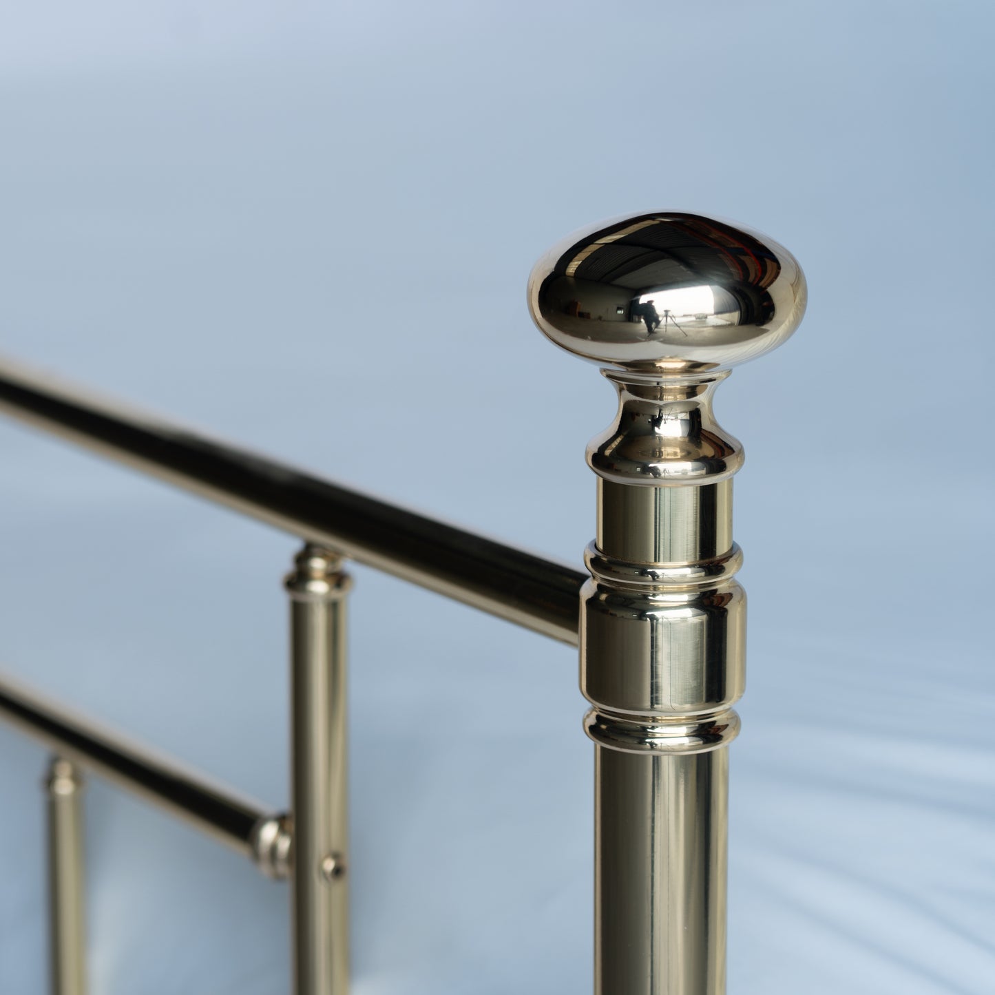 closeup coralie gold button