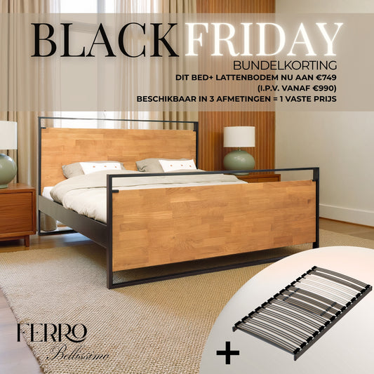 Blackfriday deal, Baelen + lattenbodem